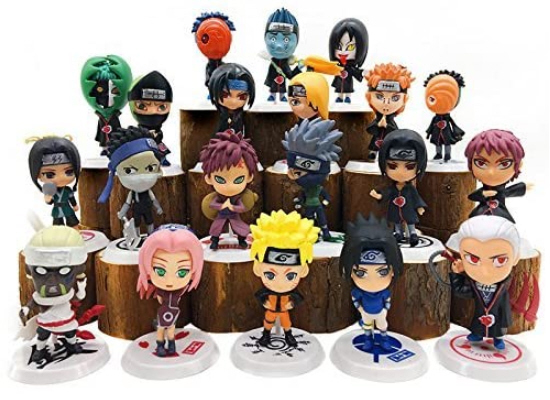Set of 12 Naruto Chibi Mini Action Figures 💥