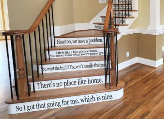 Movie Quotes 🎦 Stairs (or Wall) Decals