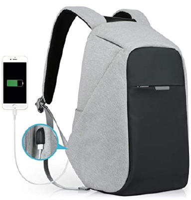 Anti-theft Laptop Travellers Backpack with USB Charging Port
