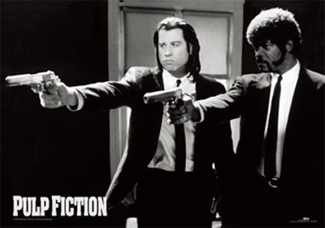 Movie Buff - Pulp Fiction Movie 🎦 Pointing Guns 3-D Lenticular Poster