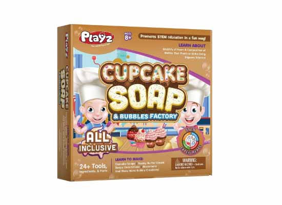 Cupcake Soap & Bubbles DIY Science Kit - Educational Arts & Crafts for Kids