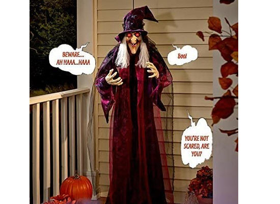 Life-Sized Hanging & Animated Talking Witch 🧙‍♀ Halloween Prop