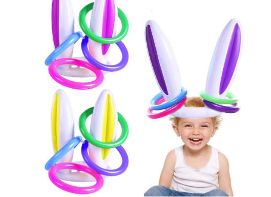 Inflatable Bunny 🐰 Ring Toss Game for Kid