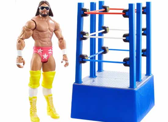 Wrestlemania Macho Man Randy Savage 6-inch Action Figure with Ring