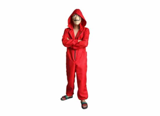 Money Heist Unisex Red Jumpsuit 🎭 with Dali Mask