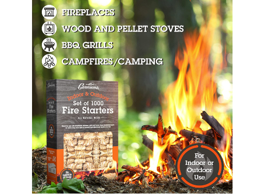 All Natural Firestarters (50 Pack) 🔥 Lights Quick & Easily - Indoor/Outdoor Use