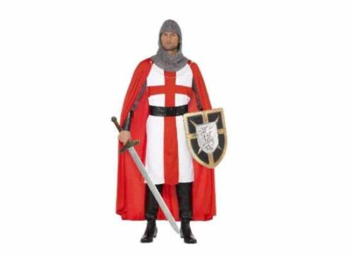 *English Pride!* St George Hero Costume Headpiece Cuffs Tunic with Cape & Belt ๐ฌ๐ฌ