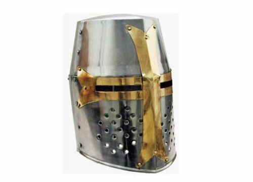 *English Pride!* Medieval Brass Helm Crusader Helmet ๐ฌ๐ฌ