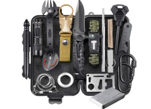 Survival Gear Kit 🏕 Emergency EDC Survival Tools 24 in 1