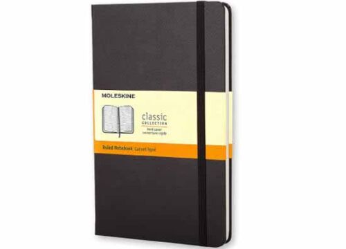 Moleskine Classic Ruled Paper Notebook 📒 Hard Cover & Elastic Closure Journal