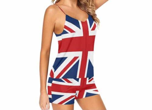 Union Jack ๐ด๓ ง๓ ข๓ ฅ๓ ฎ๓ ง๓ ฟ British Flag Women's Pajama Satin Nightwear