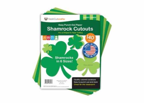 140 Piece Shamrock Cutouts